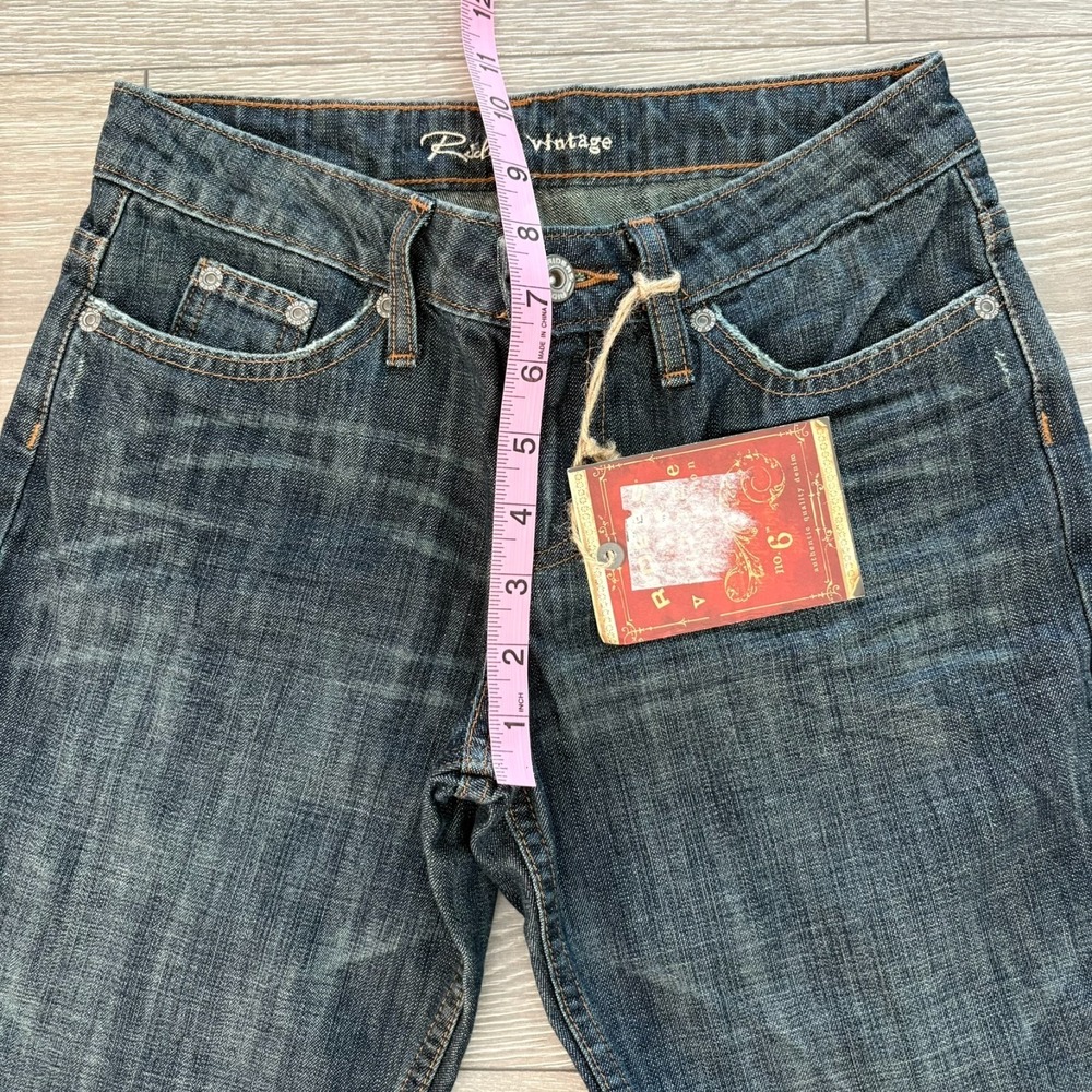 NWT‎ Riders by Lee Vintage Collection Navy Dark Wash Bootcut Jeans YST Size 12 - Picture 12 of 15